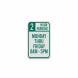 2 Hour Parking Aluminum Sign (Diamond Reflective)