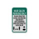 Hair Salon Parking Only Aluminum Sign (Reflective)