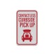 Contactless Curbside Pickup Aluminum Sign (Reflective)