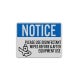 Please Use Disinfectant Wipes Aluminum Sign (Reflective)