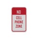 Mobile Phone Prohibited Aluminum Sign (Reflective)