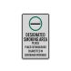 Place Extinguished Cigarettes In Container Aluminum Sign (Reflective)