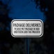 Please Put Package In Box Aluminum Sign (Reflective)