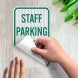 Staff Parking Only Decal (EGR Reflective)