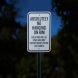 Absolutely No Hanging On Rim Aluminum Sign (Reflective)