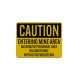 OSHA Caution Entering Mine Area Aluminum Sign (Reflective)