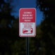 Customer Parking Only No Overnight Parking Aluminum Sign (Reflective)