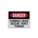 OSHA Flammable Liquids Gasoline Aluminum Sign (Reflective)