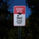 Smile You Are On Our Security Cameras Aluminum Sign (Reflective)