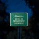 Please Deliver All Packages To The Rear Entrance Aluminum Sign (Reflective)
