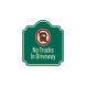 No Trucks in Driveway Aluminum Sign (EGR Reflective)