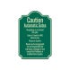 Automatic Gates No Playing Aluminum Sign (EGR Reflective)