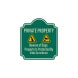 Beware of Dogs Property Protected Aluminum Sign (EGR Reflective)