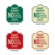 No Soliciting Trespassing Aluminum Sign (EGR Reflective)