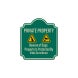 Private Property Beware of Dogs Aluminum Sign (EGR Reflective)