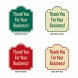 Thank You For Your Business Aluminum Sign (HIP Reflective)