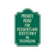 Private Road Aluminum Sign (EGR Reflective)