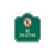 No Soliciting Aluminum Sign (EGR Reflective)