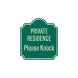 Please Knock Aluminum Sign (EGR Reflective)