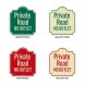 Private Road No Outlet Road Aluminum Sign (EGR Reflective)