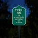 Residents & Guests Aluminum Sign (EGR Reflective)