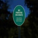 No Parking On Grass Aluminum Sign (EGR Reflective)