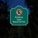 No Delivery Trucks Beyond This Point Aluminum Sign (EGR Reflective)