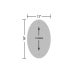 Oval Exit Only Parking Aluminum Sign (EGR Reflective)