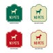 No Pets Symbol Aluminum Sign (EGR Reflective)
