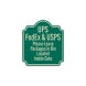 Leave Packages In Bin Aluminum Sign (EGR Reflective)