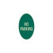 No Parking Oval Aluminum Sign (EGR Reflective)