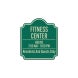 Fitness Center Aluminum Sign (EGR Reflective)