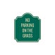 No Parking On The Grass Aluminum Sign (HIP Reflective)