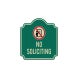 No Soliciting Symbol Aluminum Sign (EGR Reflective)