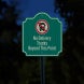 No Delivery Trucks Aluminum Sign (HIP Reflective)