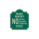No Soliciting Trespassing Aluminum Sign (Reflective)