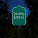 Cemetery Entrance Aluminum Sign (Reflective)