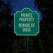 Beware Of Dogs Aluminum Sign (Reflective)