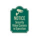 Video In Surveillance Aluminum Sign (Reflective)