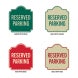 Parking Reserved Aluminum Sign (Reflective)