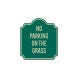 No Parking On The Grass Aluminum Sign (Reflective)