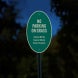 No Parking On Grass Aluminum Sign (Reflective)