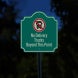 No Delivery Trucks Beyond This Point Aluminum Sign (Reflective)