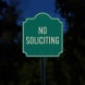 No Soliciting Allowed Aluminum Sign (Reflective)
