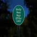 Kindly Keep Dogs Off Our Lawn Aluminum Sign (Reflective)