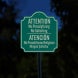 Bilingual No Soliciting Aluminum Sign (Reflective)