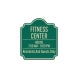 Fitness Center Aluminum Sign (Reflective)