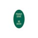 Private Drive No Entry Oval Aluminum Sign (Reflective)