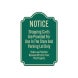Shopping Carts For Use In The Store & Parking Lot Only Aluminum Sign (Reflective)