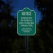 Shopping Carts For Use In The Store & Parking Lot Only Aluminum Sign (Reflective)